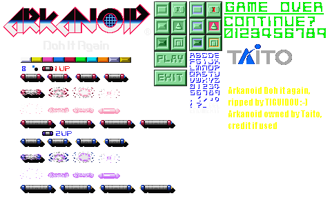arkanoid sprite