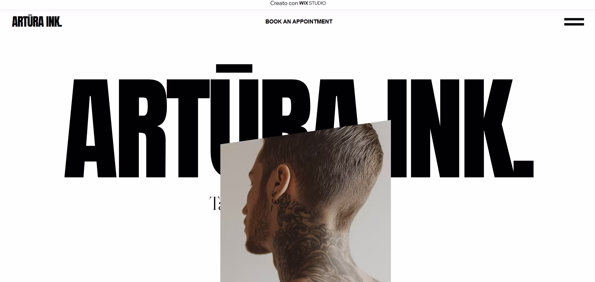 Modern Tattoo Template Web